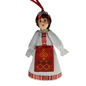 Подвеска-магнит национальный (белый)