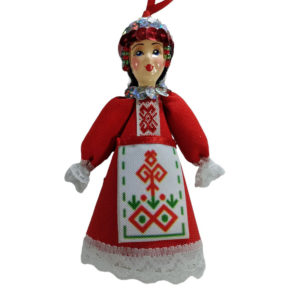 Подвеска-магнит национальный (красный)