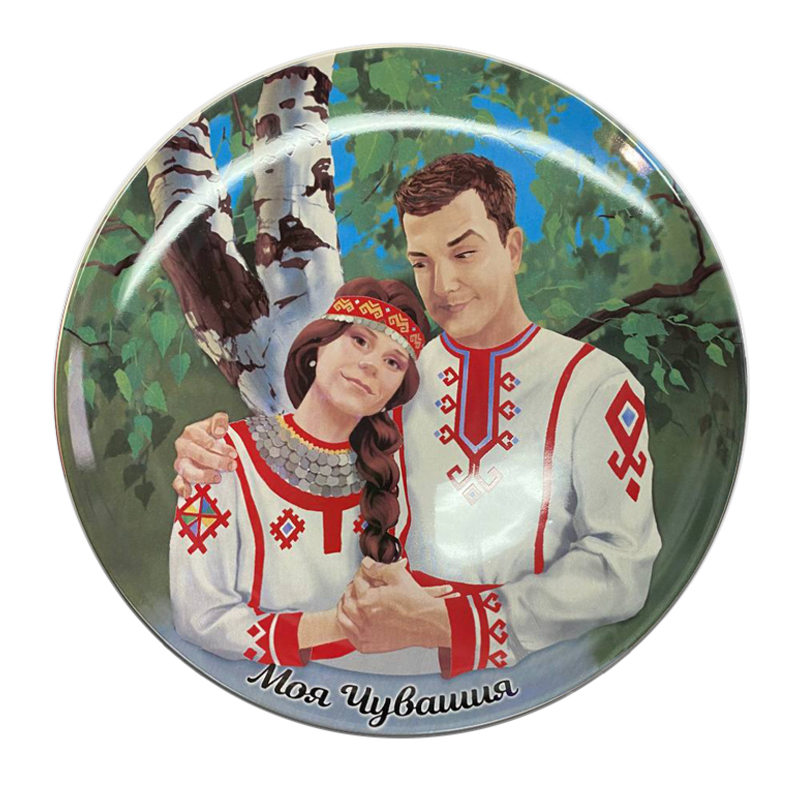 Тарелка (деколь) d=20см, «Пара»